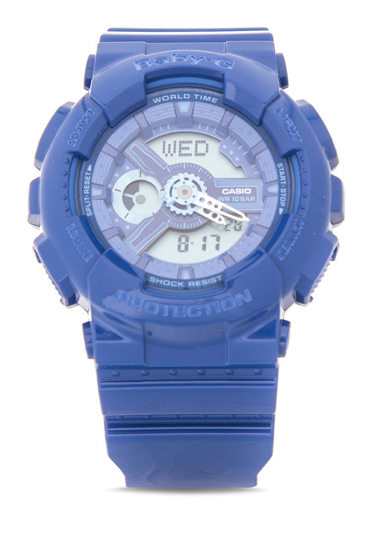 Casio Baby-g BA-110BC-2A Digital Analog Rubber Strap Watch For Women-Watch Portal Philippines