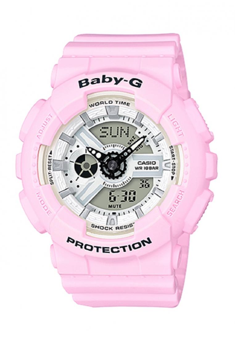 Casio Baby-g BA-110BE-4A Digital Analog Rubber Strap Watch For Women-Watch Portal Philippines
