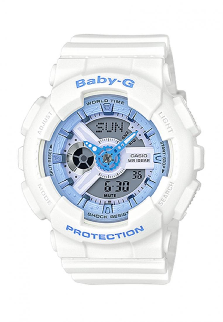 Casio Baby-g BA-110BE-7A Digital Analog Rubber Strap Watch For Women-Watch Portal Philippines