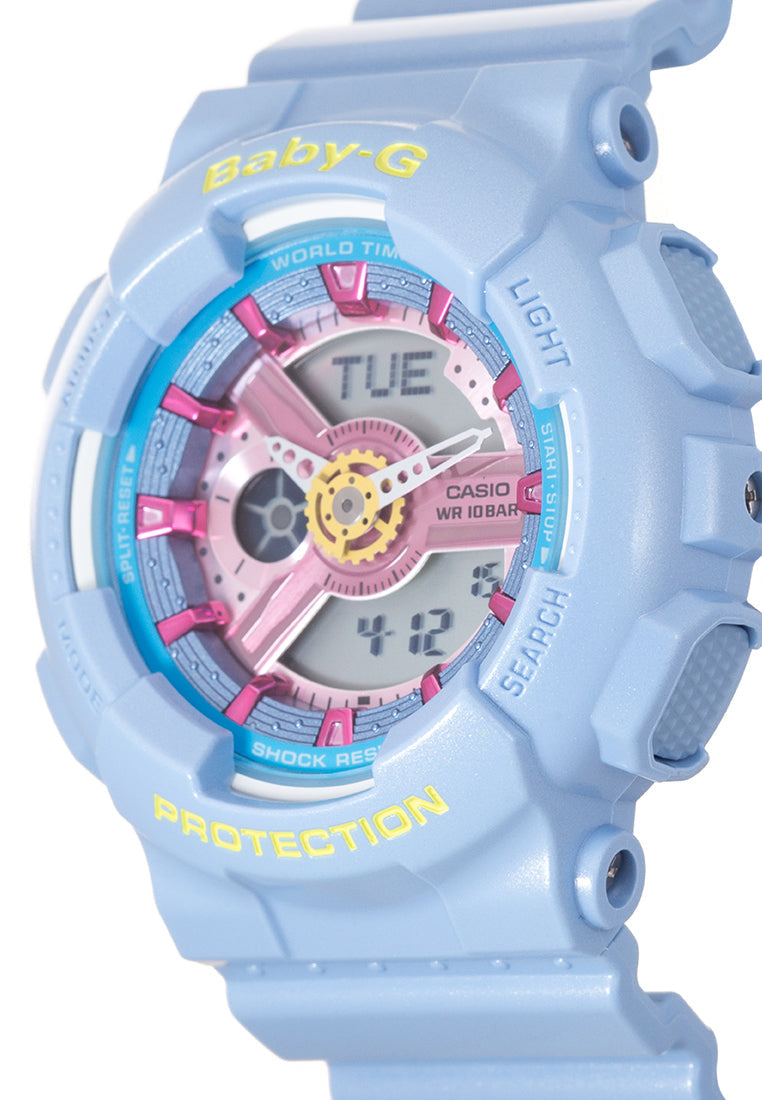 Casio Baby-g BA-110CA-2ADR Digital Analog Rubber Strap Watch For Women-Watch Portal Philippines
