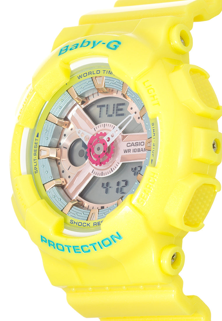 Casio Baby-g BA-110CA-9ADR Digital Analog Rubber Strap Watch For Women-Watch Portal Philippines