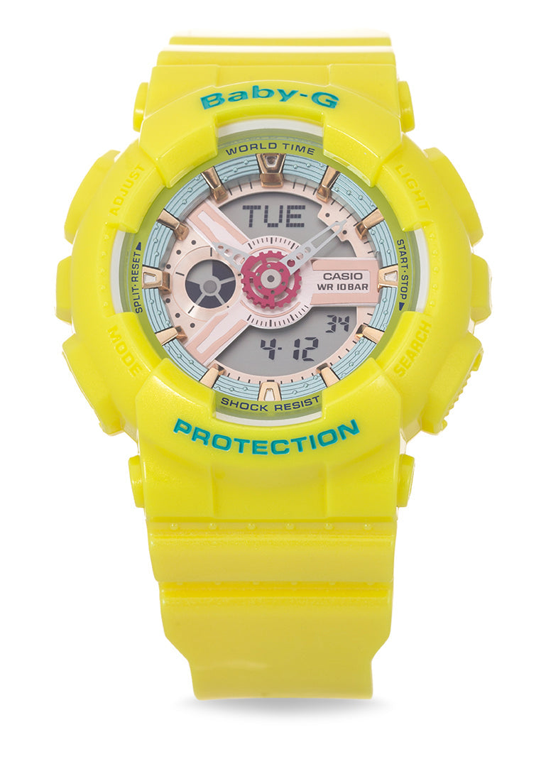 Casio Baby-g BA-110CA-9ADR Digital Analog Rubber Strap Watch For Women-Watch Portal Philippines
