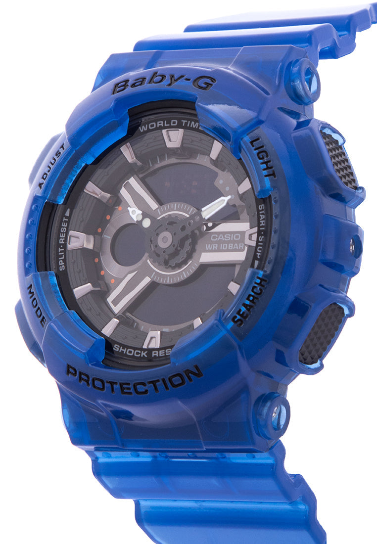 Casio Baby-g BA-110CR-2A Digital Analog Rubber Strap Watch For Women-Watch Portal Philippines
