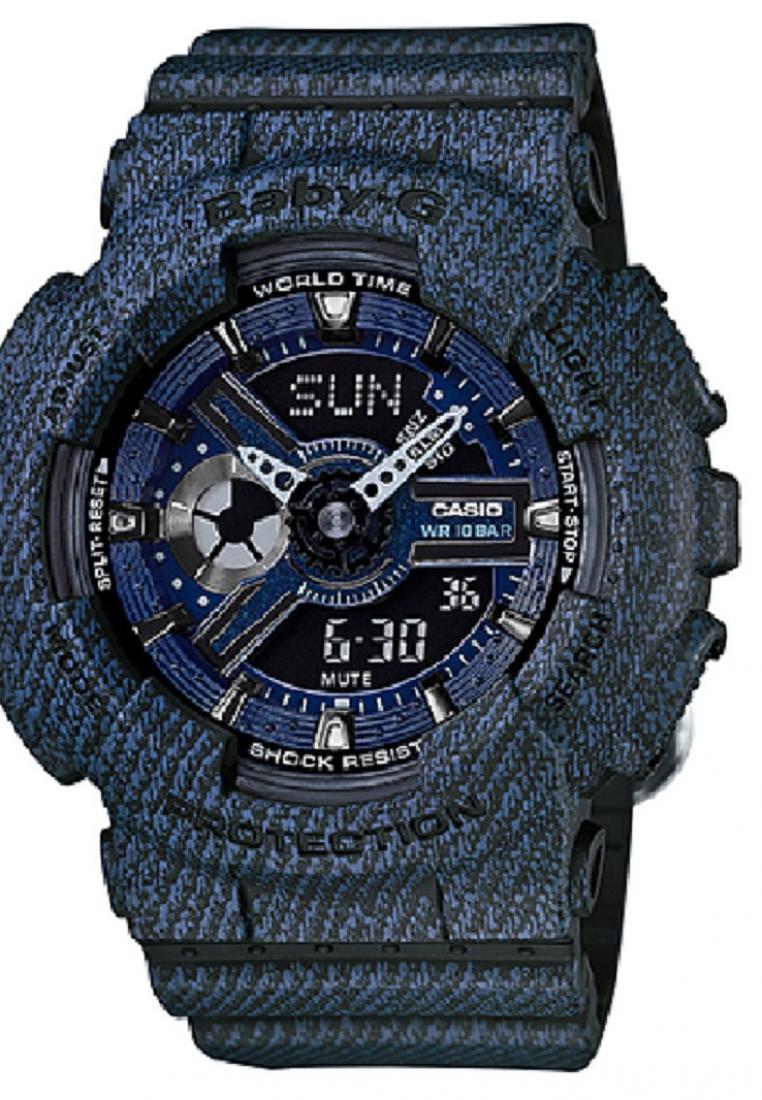 Casio Baby-g BA-110DC-2A1 Digital Analog Rubber Strap Watch For Women-Watch Portal Philippines