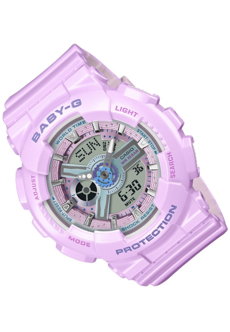 Casio Baby-g BA-110MC-6ADR Rubber Strap Digital Analog Watch for Women-Watch Portal Philippines