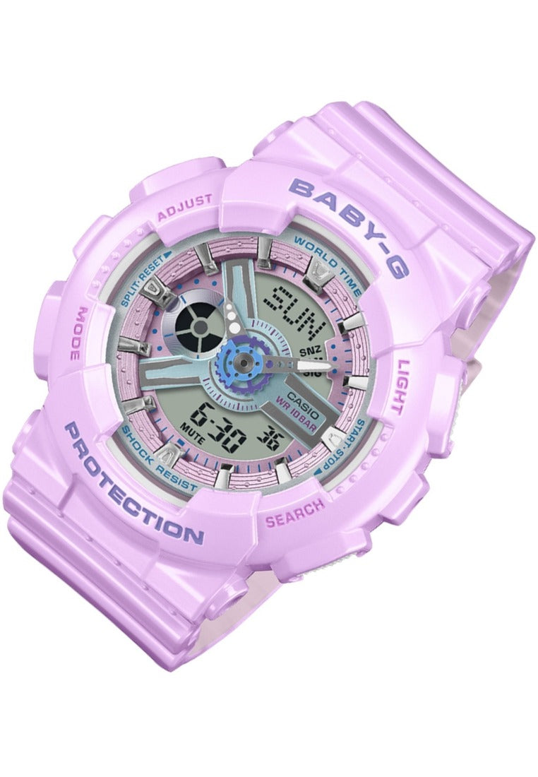 Casio Baby-g BA-110MC-6ADR Rubber Strap Digital Analog Watch for Women-Watch Portal Philippines