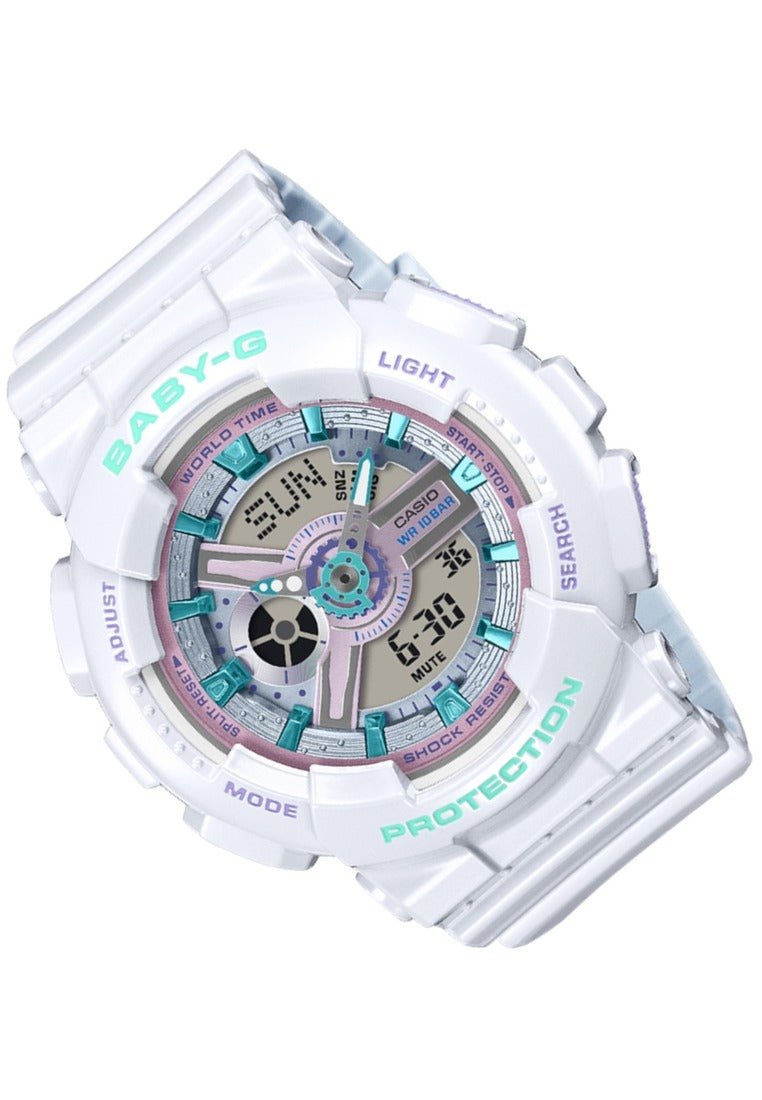 Casio Baby-g BA-110MC-7ADR Rubber Strap Digital Analog Watch for Women-Watch Portal Philippines
