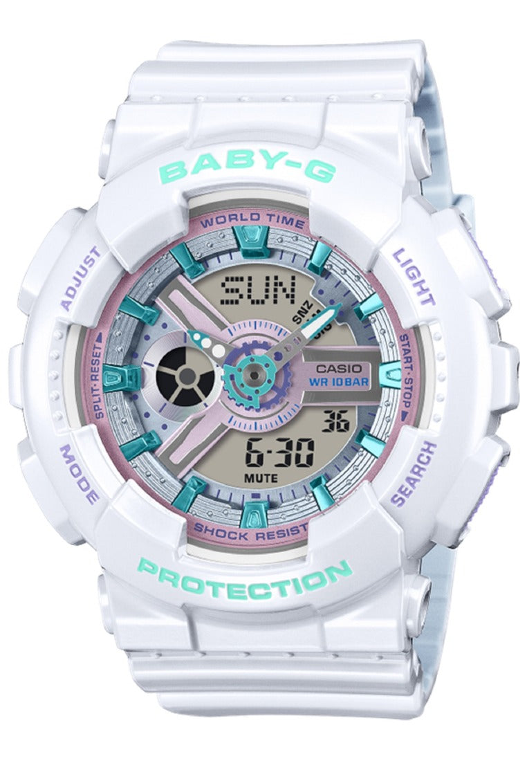 Casio Baby-g BA-110MC-7ADR Rubber Strap Digital Analog Watch for Women-Watch Portal Philippines
