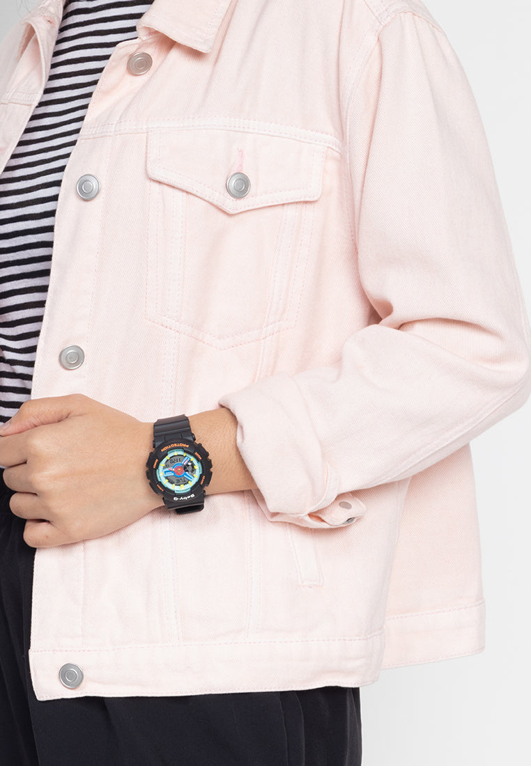 Casio Baby-g BA-110NR-1A Digital Analog Rubber Strap Watch For Women-Watch Portal Philippines