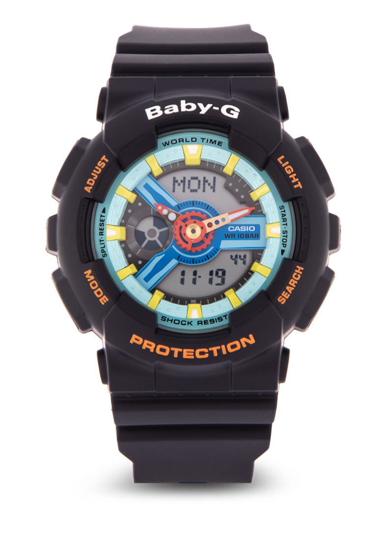 Casio Baby-g BA-110NR-1A Digital Analog Rubber Strap Watch For Women-Watch Portal Philippines
