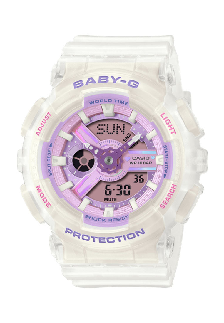 Casio Baby-g BA-110PS-7ADR Rubber Strap Digital Analog Watch for Women-Watch Portal Philippines