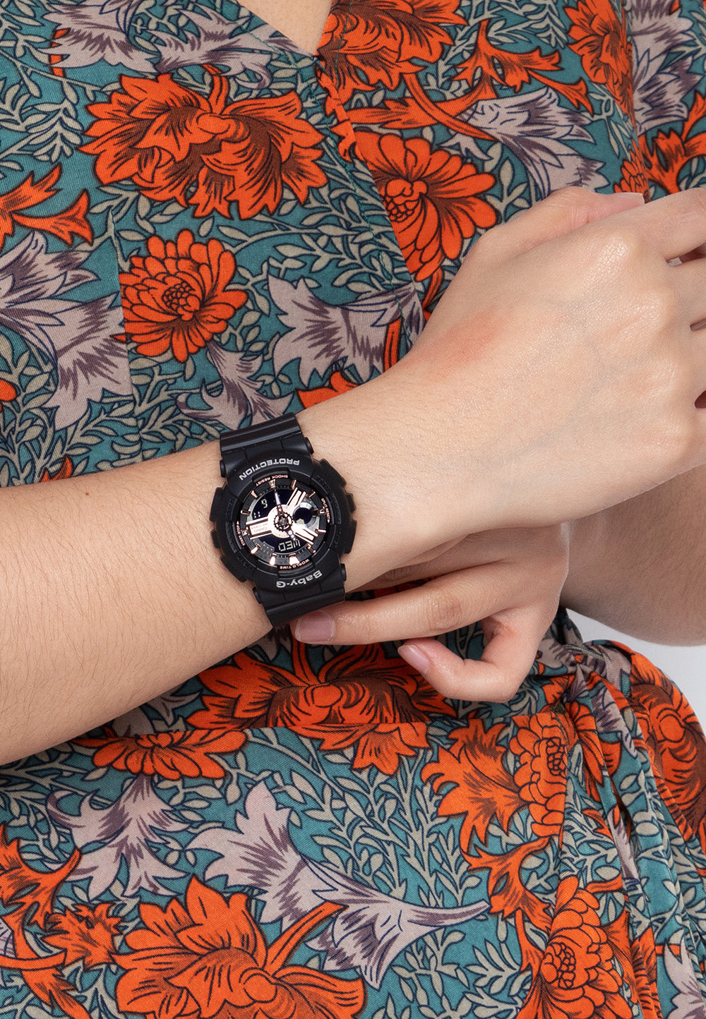 Casio Baby-g BA-110RG-1A Digital Analog Rubber Strap Watch For Women-Watch Portal Philippines