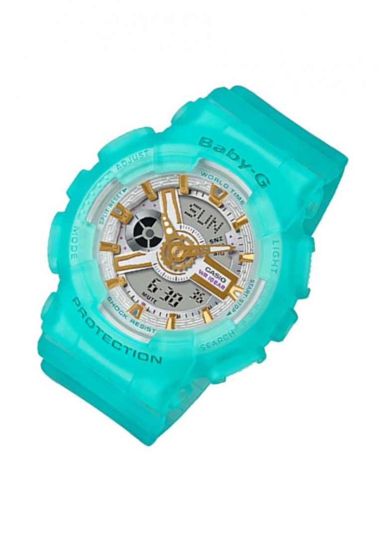 Casio Baby-g BA-110SC-2A Digital Analog Rubber Strap Watch For Women-Watch Portal Philippines
