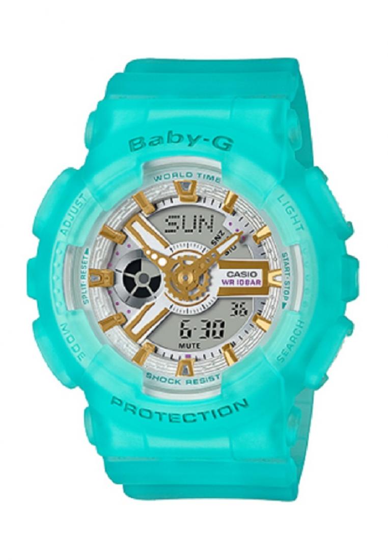 Casio Baby-g BA-110SC-2A Digital Analog Rubber Strap Watch For Women-Watch Portal Philippines