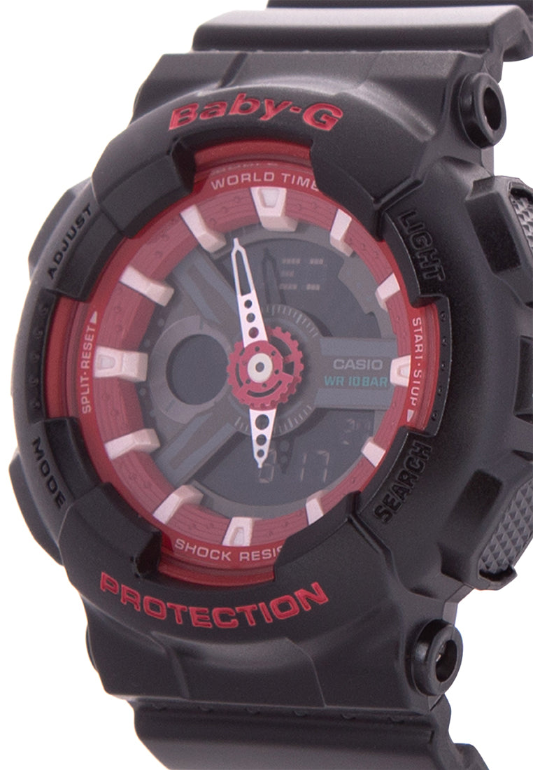 Casio Baby-g BA-110SN-1A Digital Analog Rubber Strap Watch For Women-Watch Portal Philippines