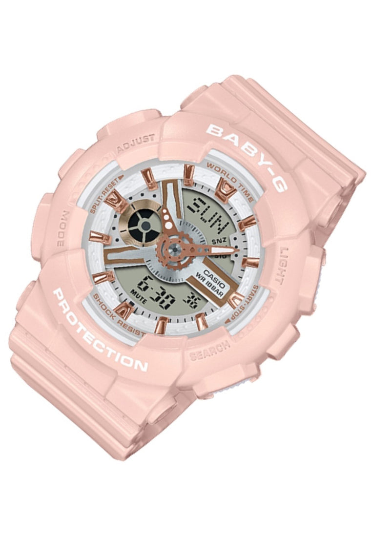 Casio Baby-g BA-110XRG-4A Digital Analog Rubber Strap Watch For Women-Watch Portal Philippines