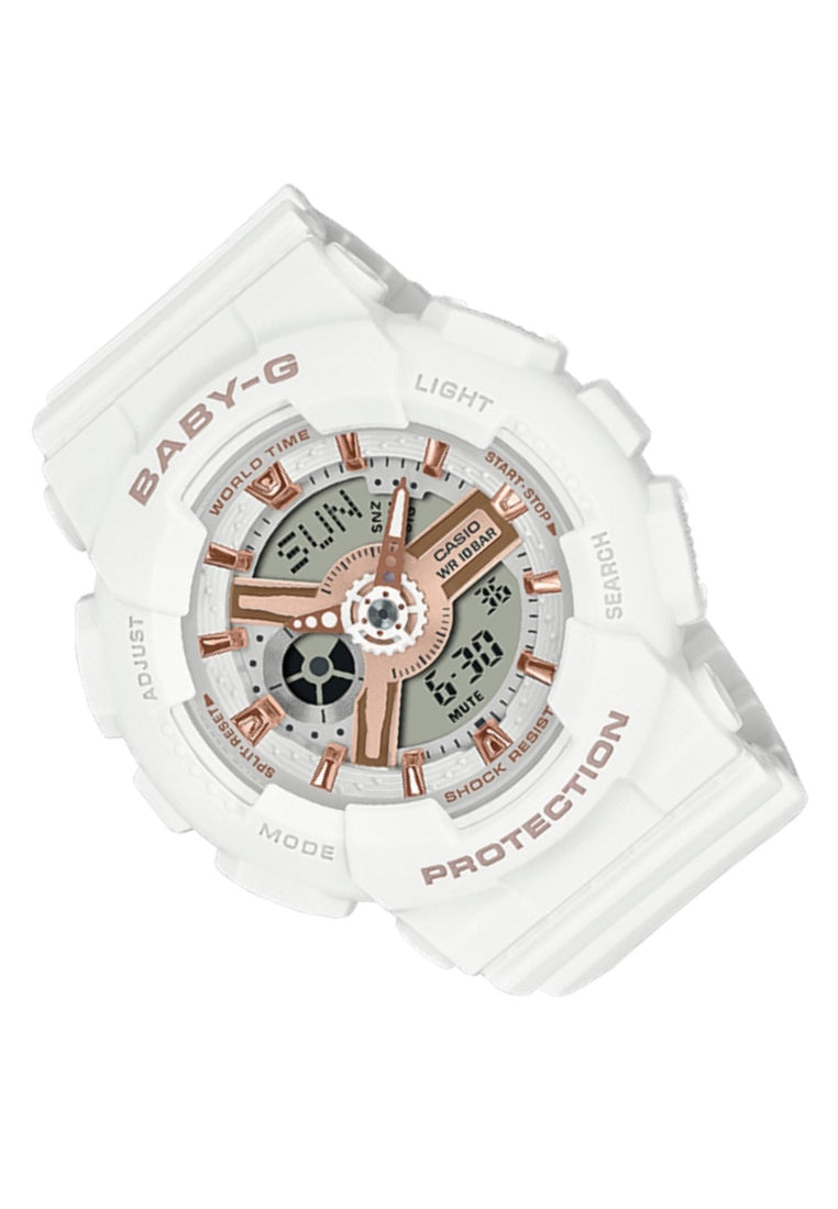 Casio Baby-g BA-110XRG-7A Digital Analog Rubber Strap Watch For Women-Watch Portal Philippines