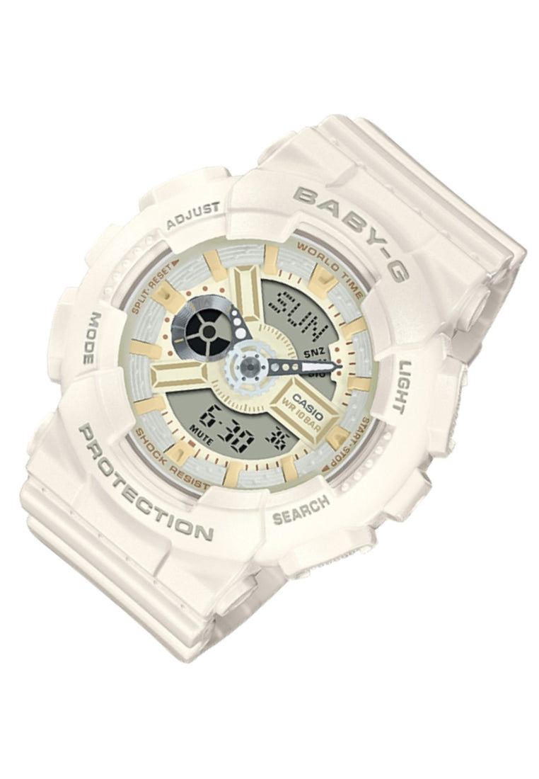 Casio Baby-g BA-110XSW-7A Digital Analog Rubber Strap Watch For Women-Watch Portal Philippines