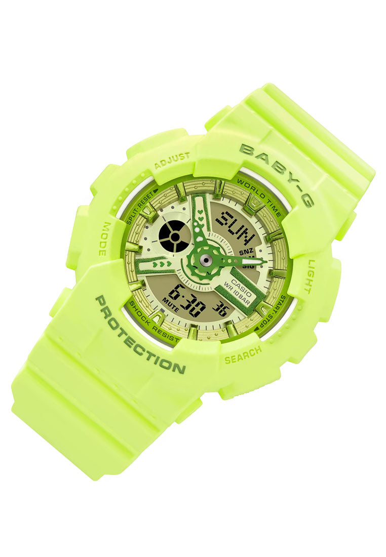 Casio Baby-g BA-110YK-3A Digital Analog Rubber Strap Watch for Women-Watch Portal Philippines
