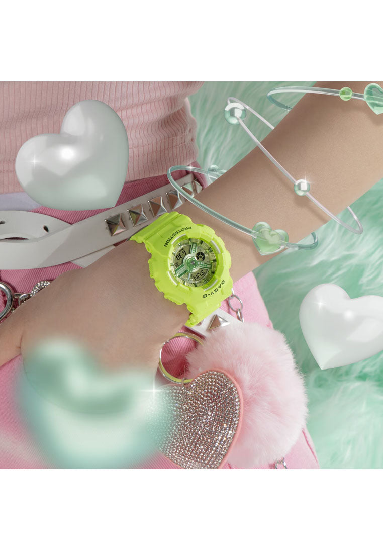 Casio Baby-g BA-110YK-3A Digital Analog Rubber Strap Watch for Women-Watch Portal Philippines