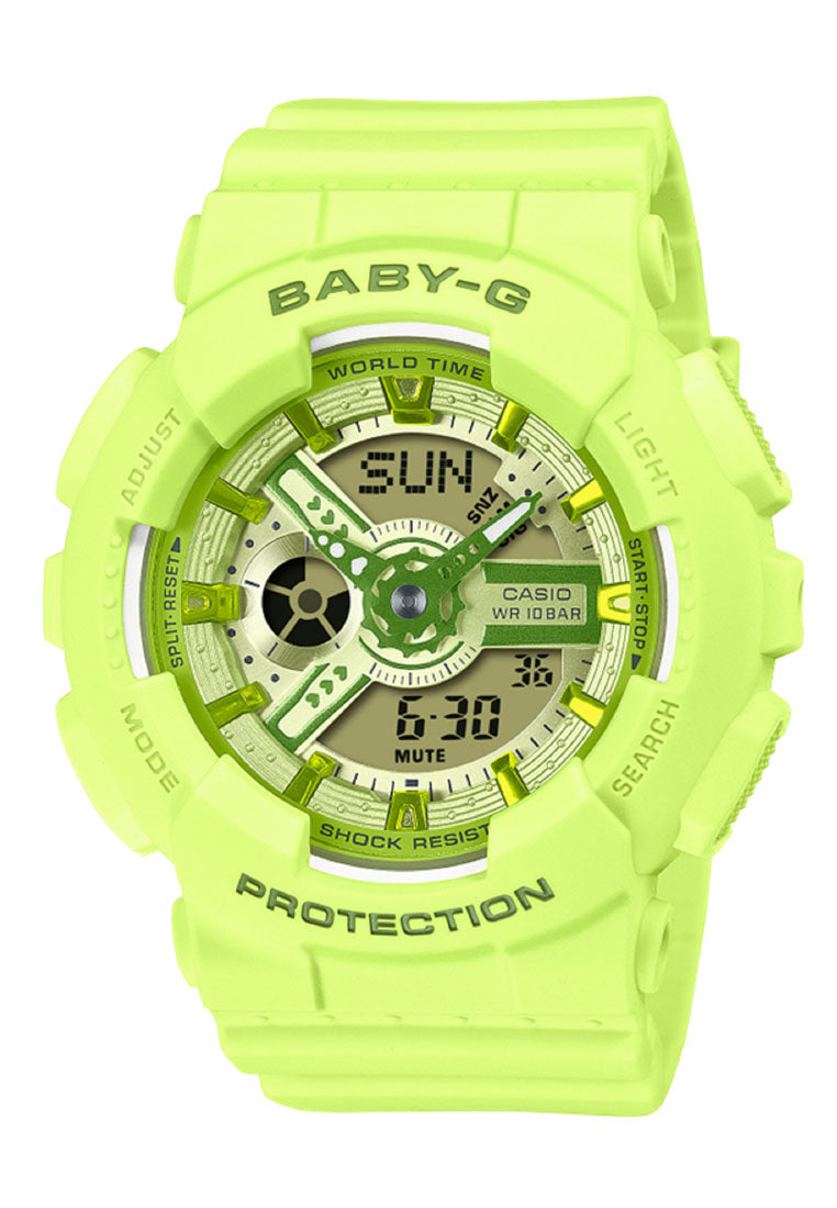 Casio Baby-g BA-110YK-3A Digital Analog Rubber Strap Watch for Women-Watch Portal Philippines