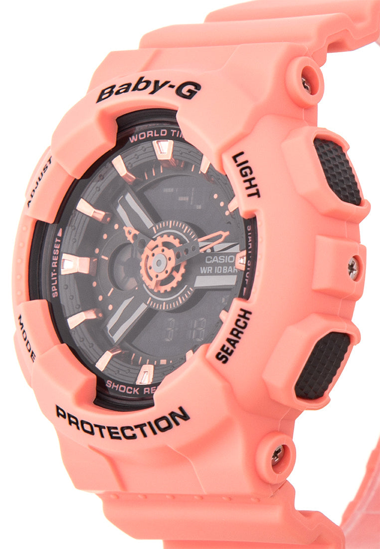 Casio Baby-g BA-111-4A2 Digital Analog Rubber Strap Watch For Women-Watch Portal Philippines