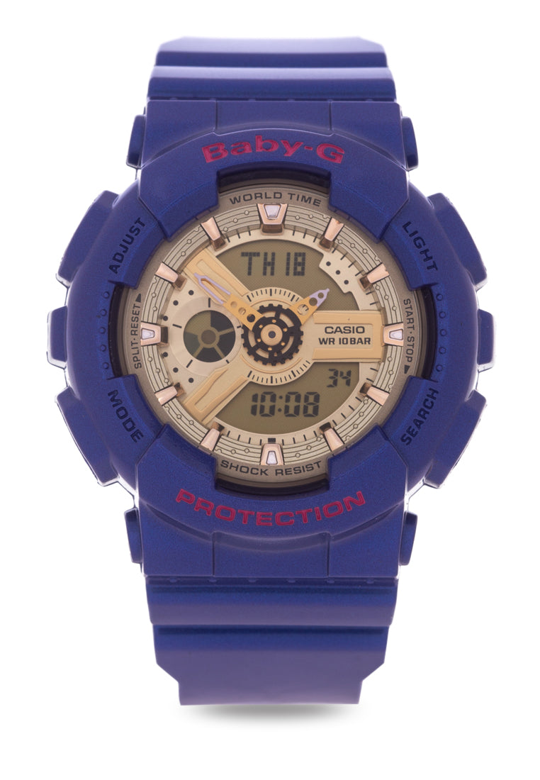 Casio Baby-g BA-111GGC-2A Digital Analog Rubber Strap Watch For Women-Watch Portal Philippines