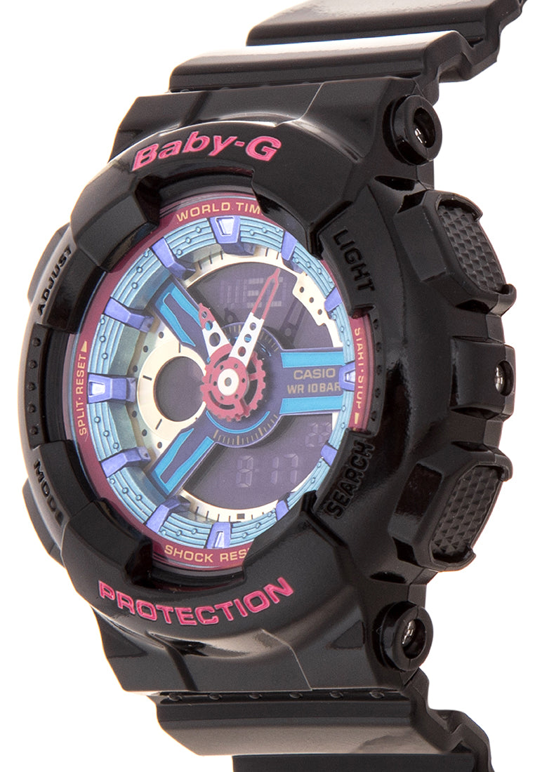 Casio Baby-g BA-112-1A Digital Analog Rubber Strap Watch For Women-Watch Portal Philippines