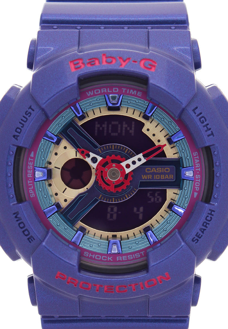 Casio Baby-g BA-112-2A Digital Analog Rubber Strap Watch For Women-Watch Portal Philippines