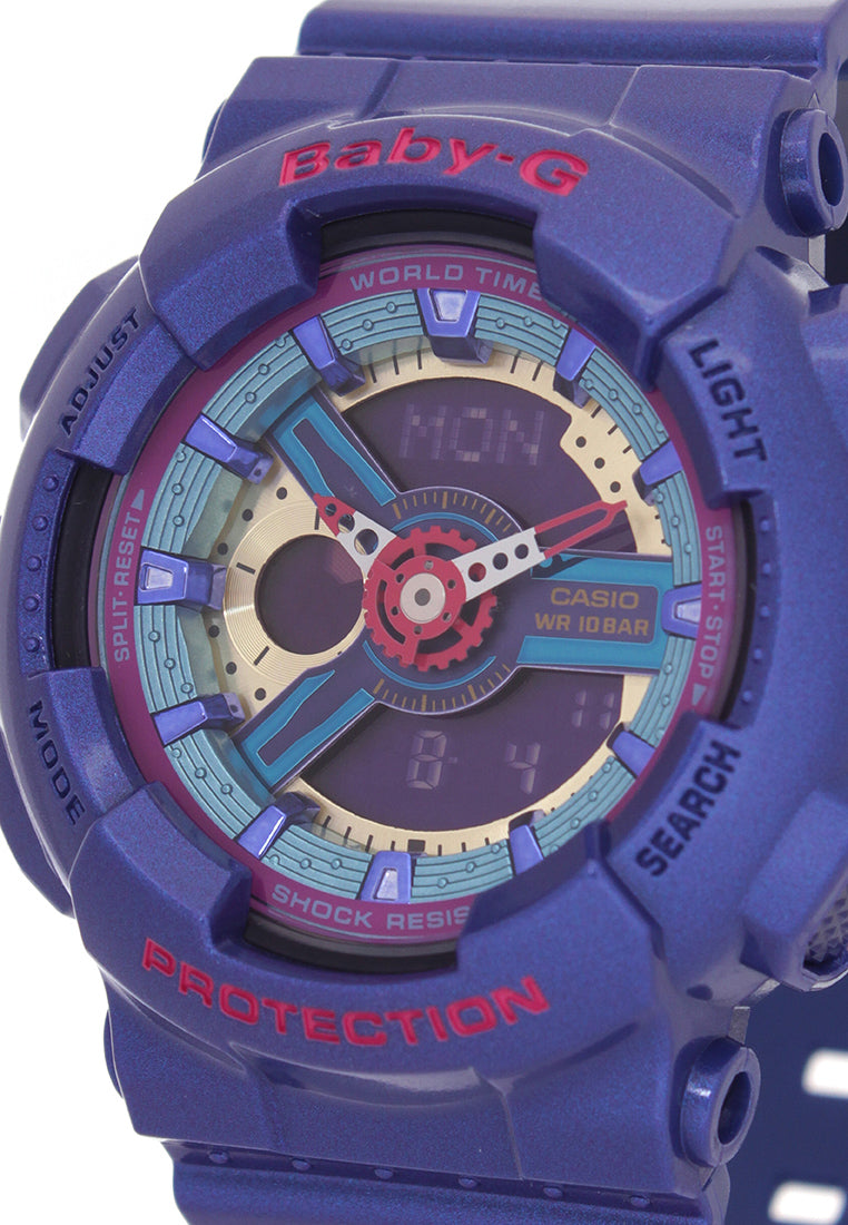 Casio Baby-g BA-112-2A Digital Analog Rubber Strap Watch For Women-Watch Portal Philippines