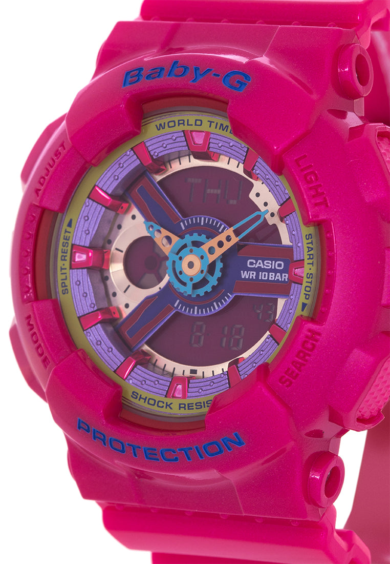 Casio Baby-g BA-112-4A Digital Analog Rubber Strap Watch For Women-Watch Portal Philippines