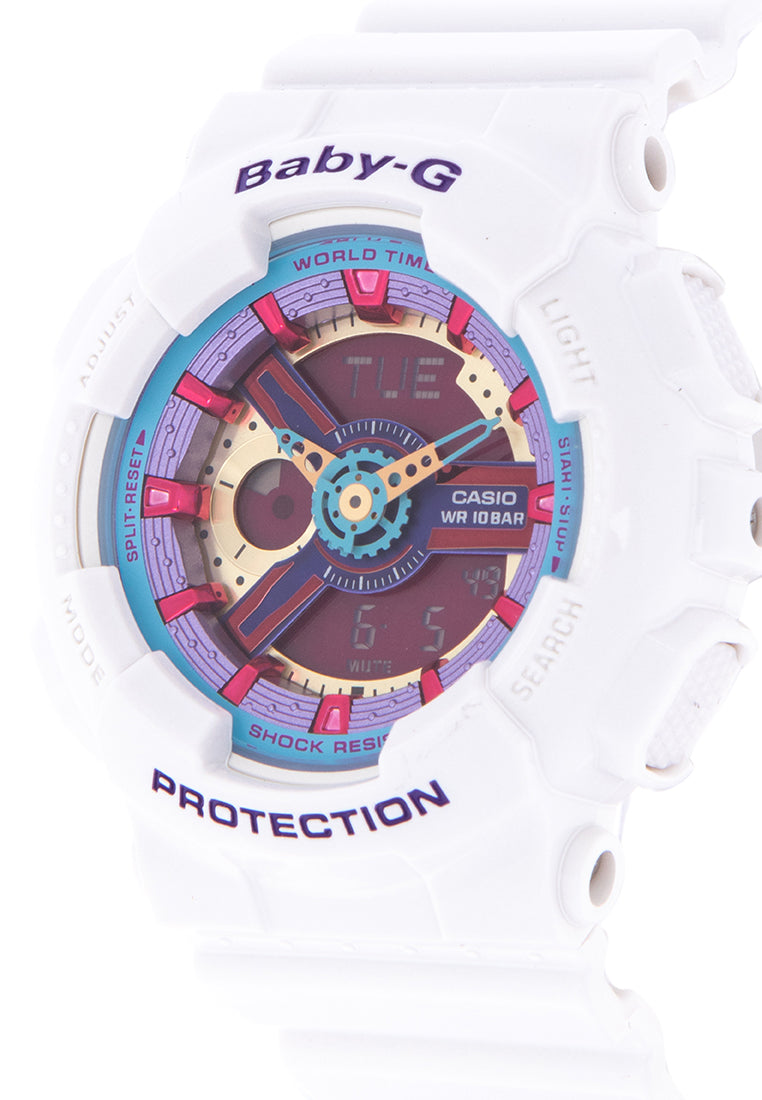 Casio Baby-g BA-112-7A Digital Analog Rubber Strap Watch For Women-Watch Portal Philippines