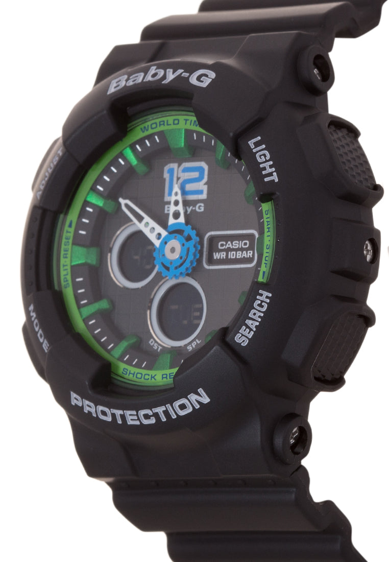 Casio Baby-g BA-120-1BDR Digital Analog Rubber Strap Watch For Women-Watch Portal Philippines