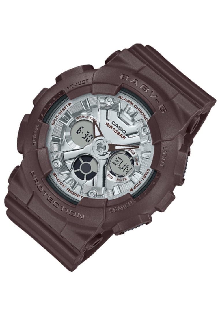 Casio Baby-g BA-130SW-5A Digital Analog Rubber Strap Watch For Women-Watch Portal Philippines