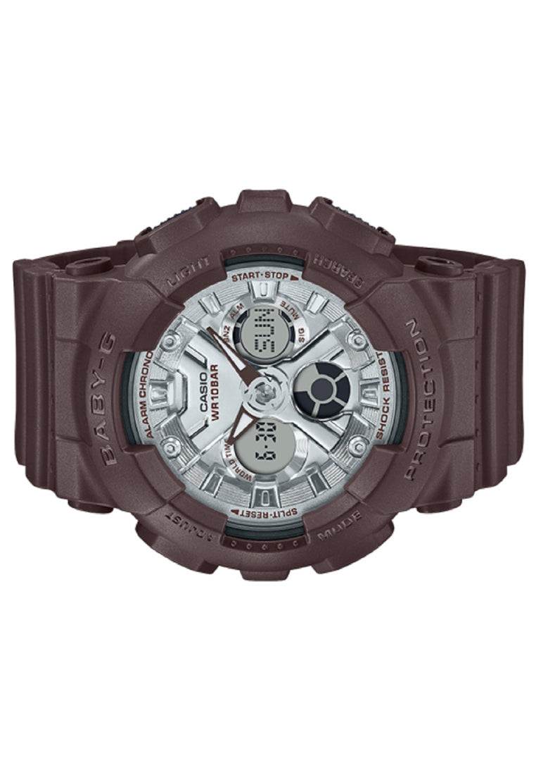 Casio Baby-g BA-130SW-5A Digital Analog Rubber Strap Watch For Women-Watch Portal Philippines