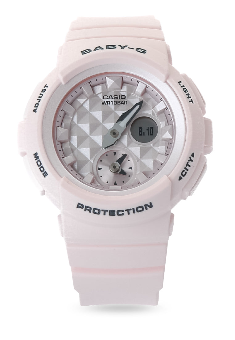Casio Baby-g BGA-190BE-4A Digital Analog Rubber Strap Watch For Women-Watch Portal Philippines
