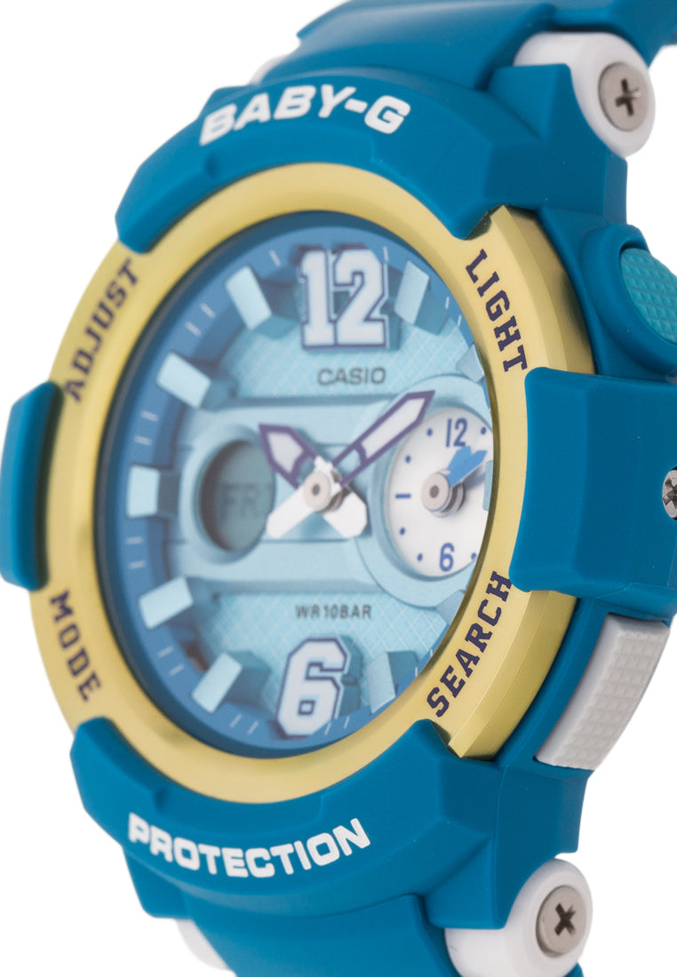Casio Baby-g BGA-210-2BDR Digital Analog Rubber Strap Watch For Women-Watch Portal Philippines