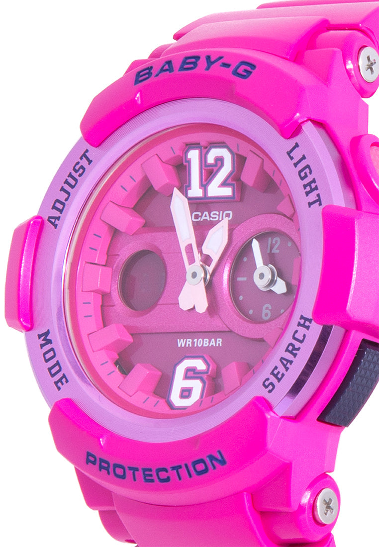 Casio Baby-g BGA-210-4B2DR Digital Analog Rubber Strap Watch For Women-Watch Portal Philippines