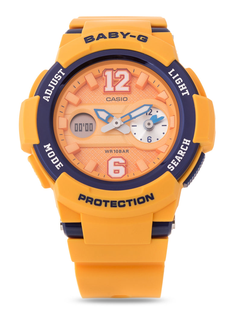 Casio Baby-g BGA-210-4BDR Digital Analog Rubber Strap Watch For Women-Watch Portal Philippines