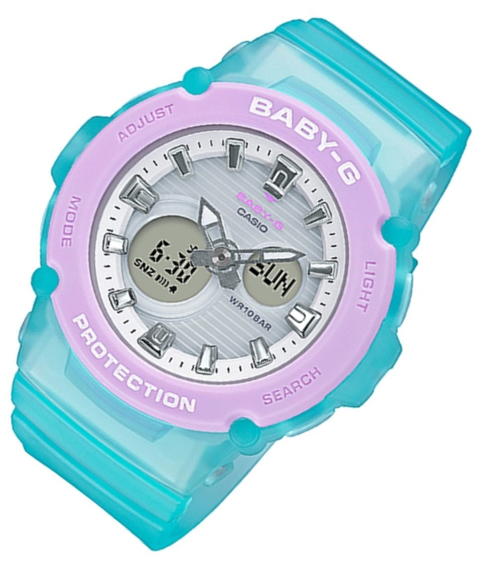 Casio Baby-g BGA-270-2A Digital Analog Rubber Strap Watch For Women-Watch Portal Philippines