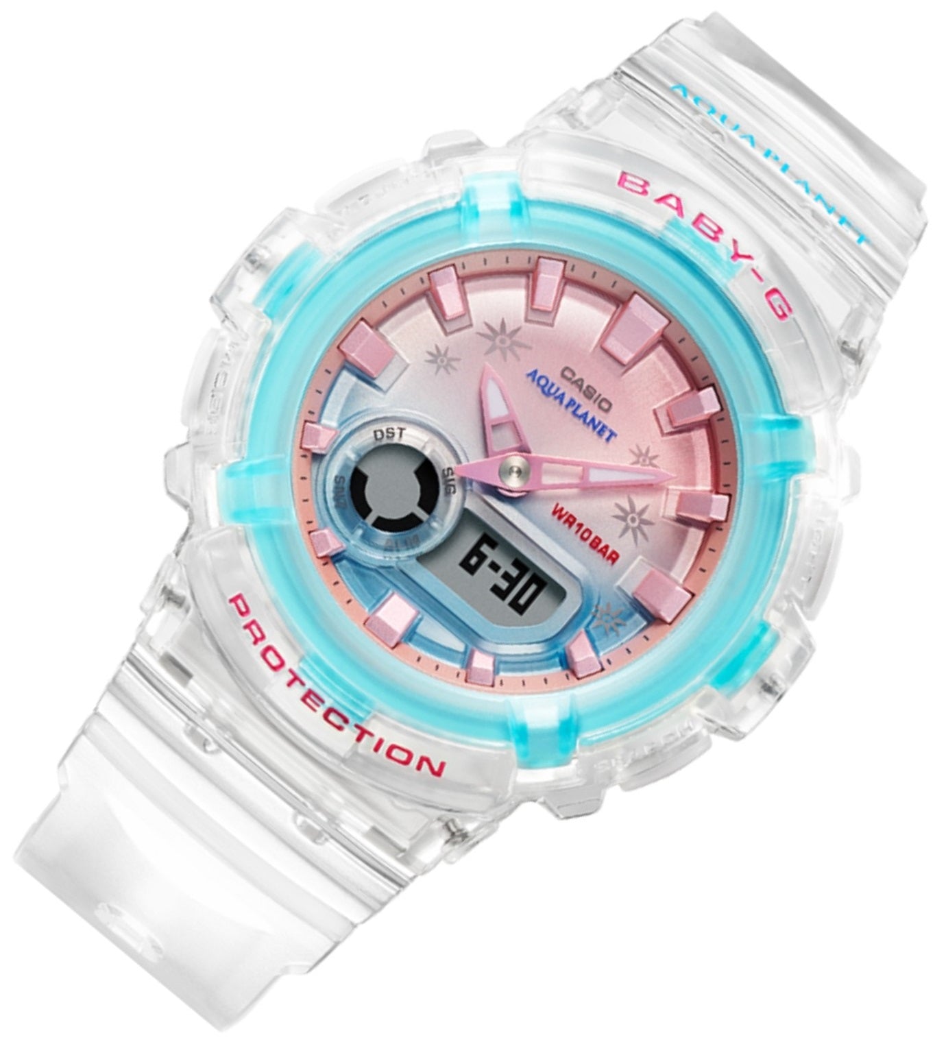Casio Baby-g BGA-280AP-7A Digital Analog Rubber Strap Watch For Women-Watch Portal Philippines