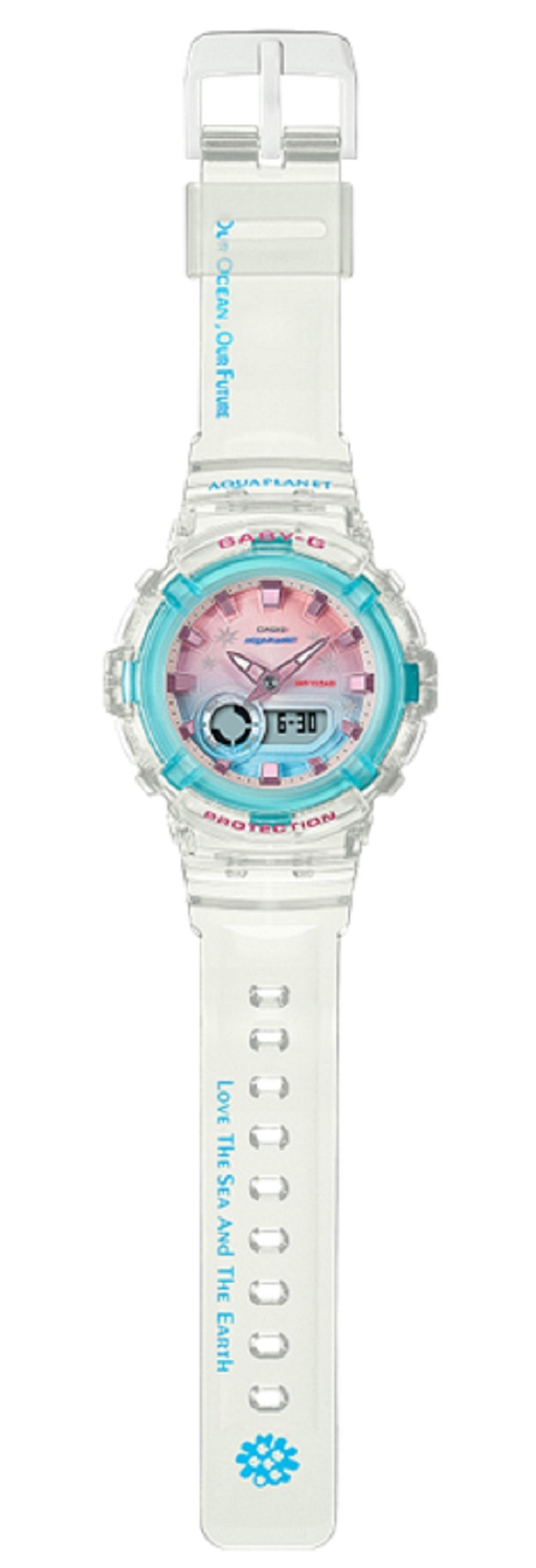 Casio Baby-g BGA-280AP-7A Digital Analog Rubber Strap Watch For Women-Watch Portal Philippines
