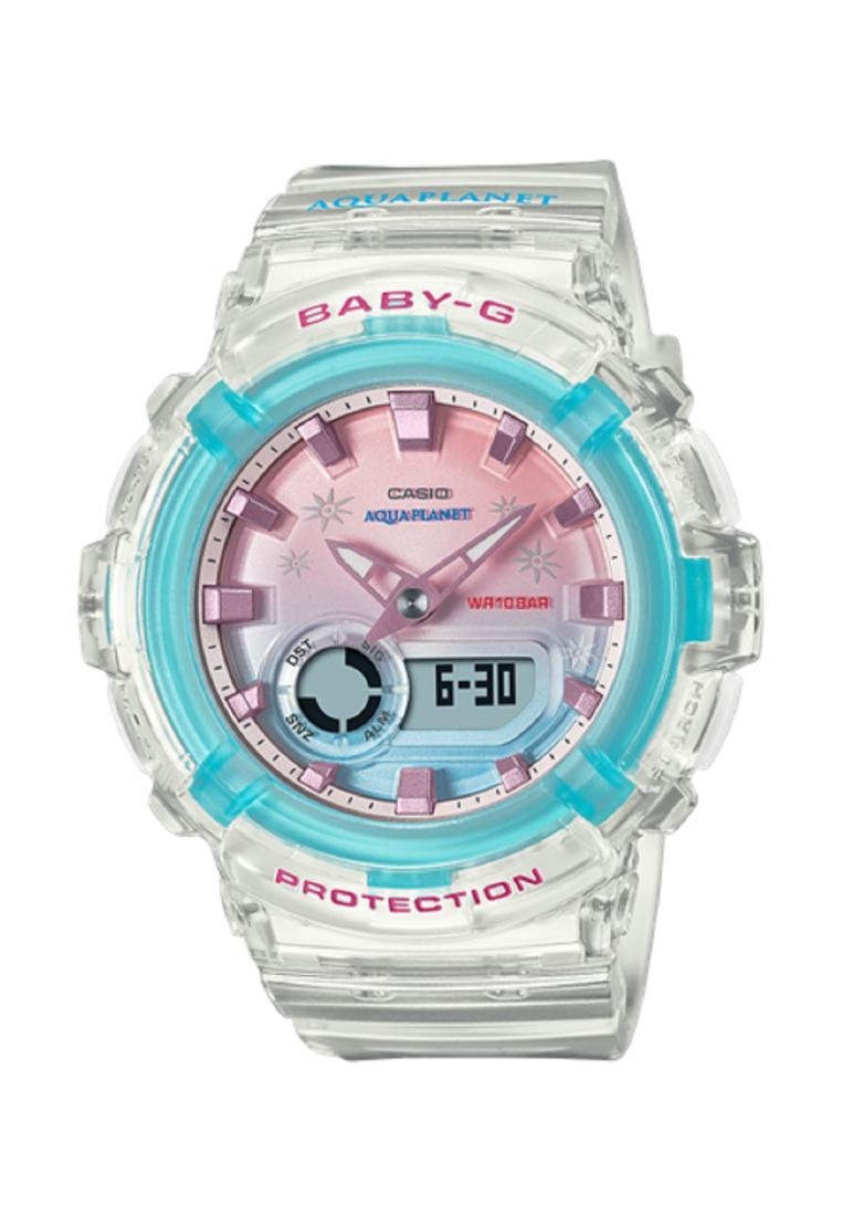 Casio Baby-g BGA-280AP-7A Digital Analog Rubber Strap Watch For Women-Watch Portal Philippines