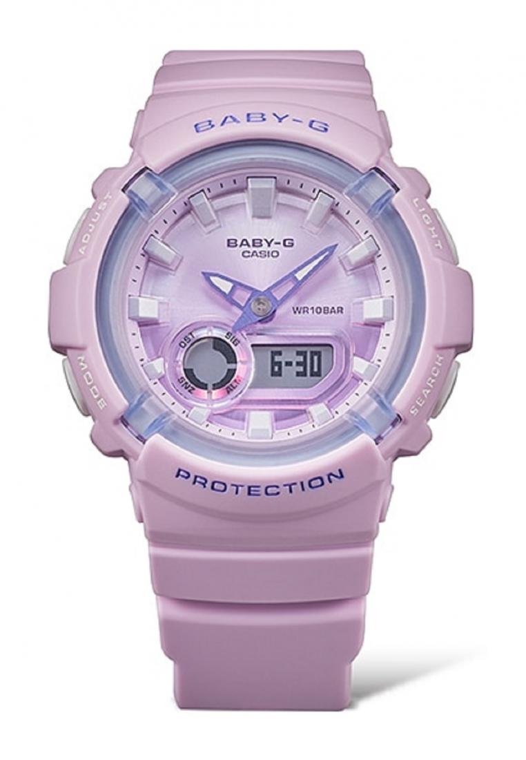 Casio Baby-g BGA-280DR-4A Digital Analog Rubber Strap Watch For Women-Watch Portal Philippines