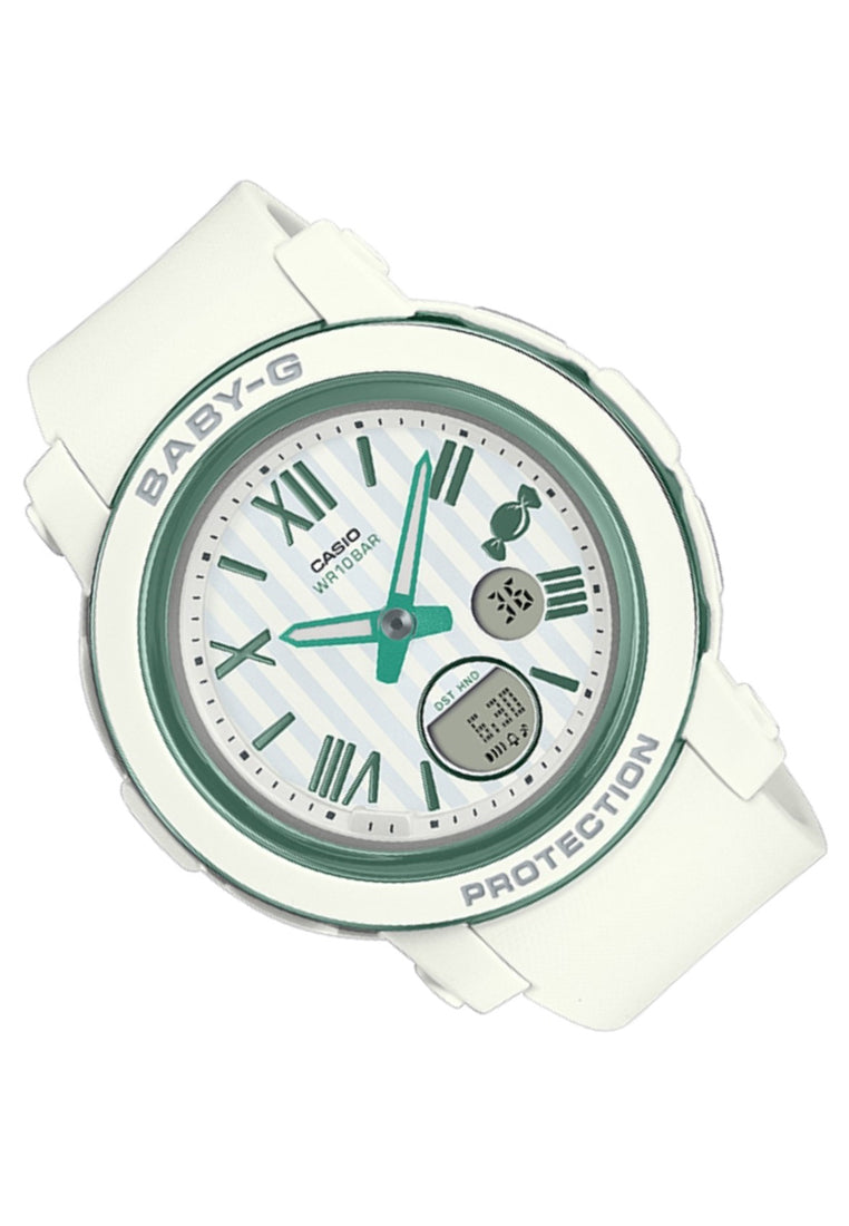 Casio Baby-g BGA-290SW-7A Digital Analog Rubber Strap Watch For Women-Watch Portal Philippines