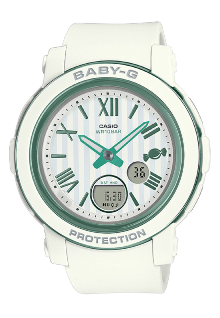 Casio Baby-g BGA-290SW-7A Digital Analog Rubber Strap Watch For Women-Watch Portal Philippines