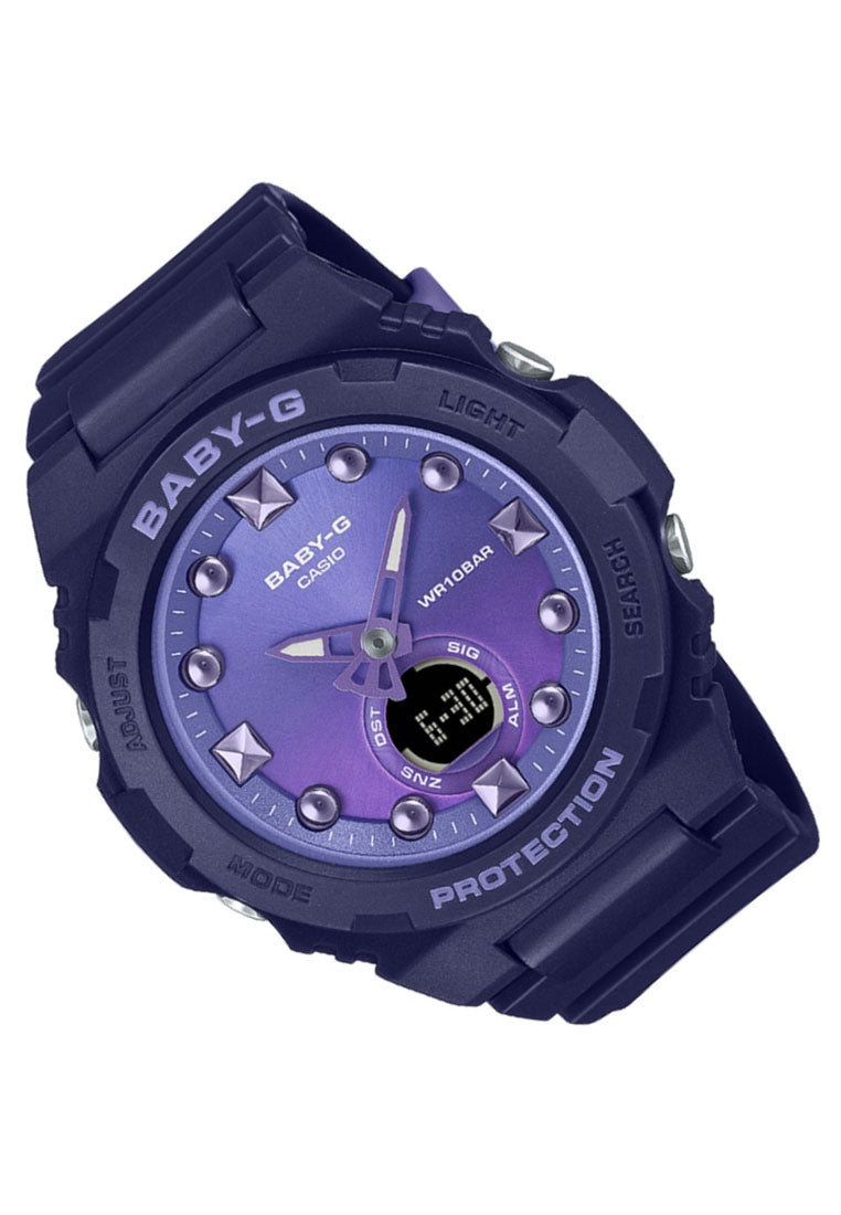 Casio Baby-g BGA-320-2A Digital Analog Rubber Strap Watch For Women-Watch Portal Philippines