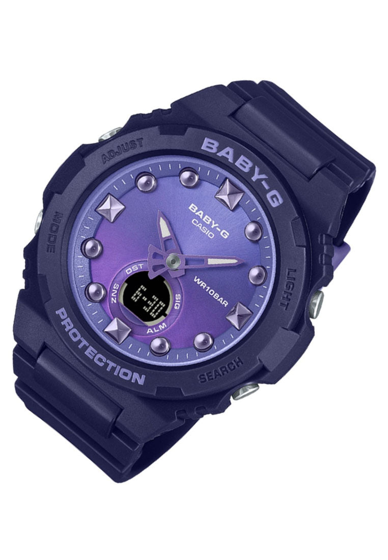 Casio Baby-g BGA-320-2A Digital Analog Rubber Strap Watch For Women-Watch Portal Philippines