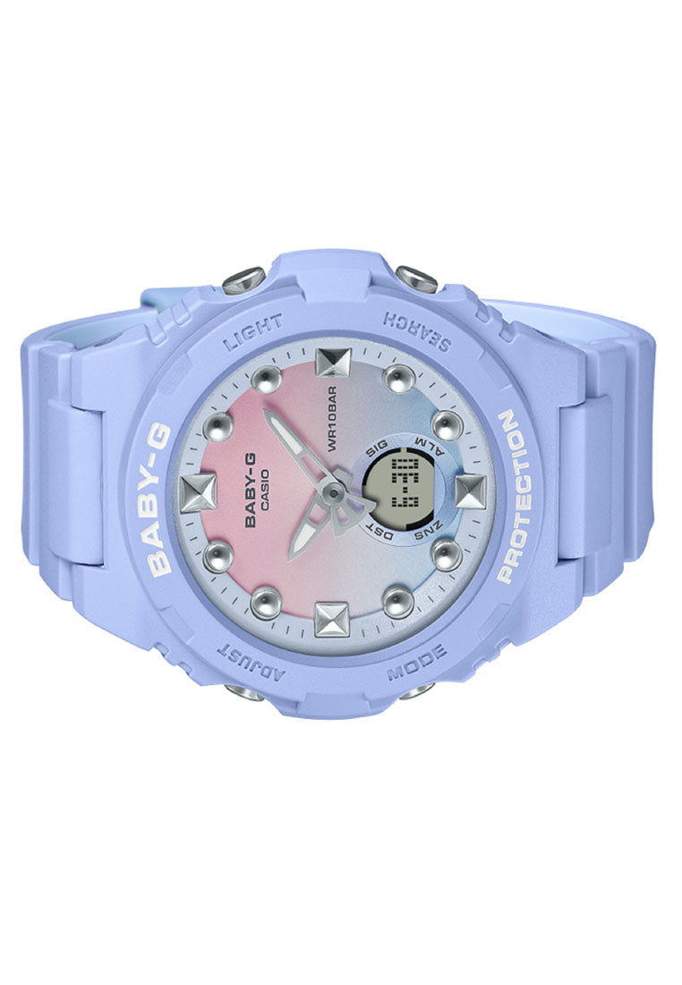 Casio Baby-g BGA-320-2A1 Digital Analog Rubber Strap Watch For Women-Watch Portal Philippines