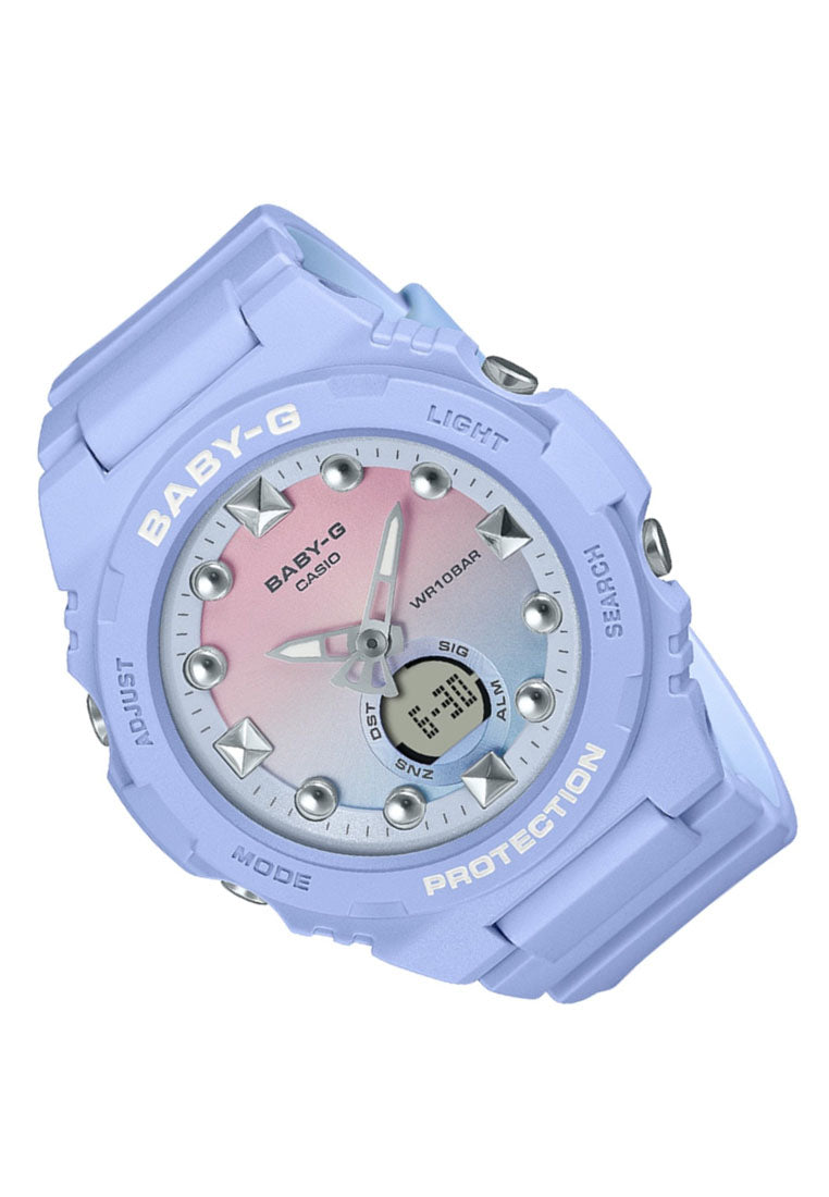 Casio Baby-g BGA-320-2A1 Digital Analog Rubber Strap Watch For Women-Watch Portal Philippines